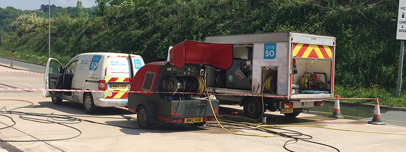 Cleaning Petrol Station Forecourt